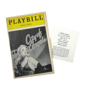 City of Angels Playbill March 1992 Michael Rupert Joel Higgins Leslie Denniston